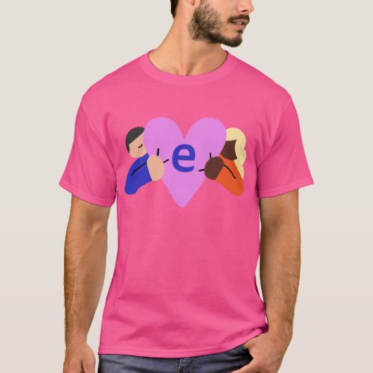 EH Compassion Logo T-shirt Roze (Voorkant)
