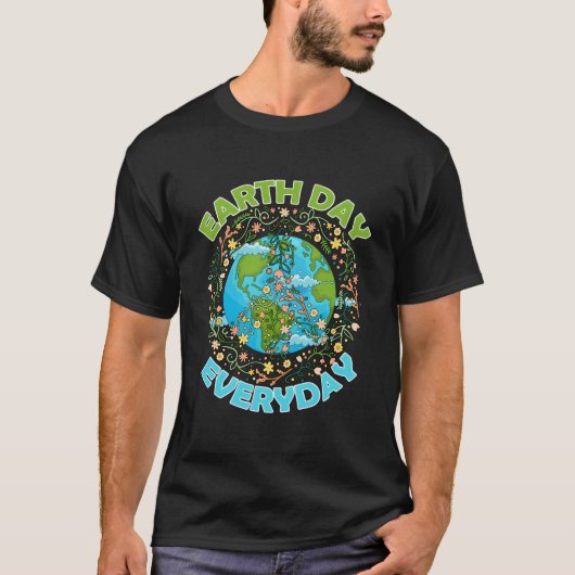 Eh Day Everyday World Global Peace Environt T-shirt (Voorkant)