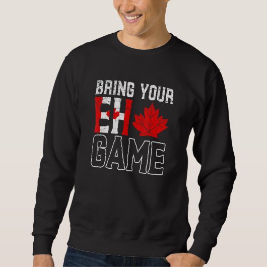 EH Game Maple Leaf Patriotic Canada Trui (Voorkant)