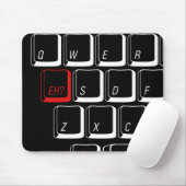 Eh Key - zwart Muismat (Met muis)