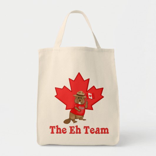 Eh Team Beaver Tote Bag (Voorkant)