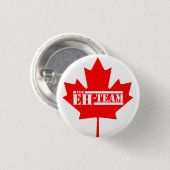 Eh Team Canada Maple Leaf Ronde Button 3,2 Cm (Voorkant /achterkant)