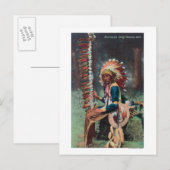 Ehankekle Chief Portrait Briefkaart (Voorkant / Achterkant)