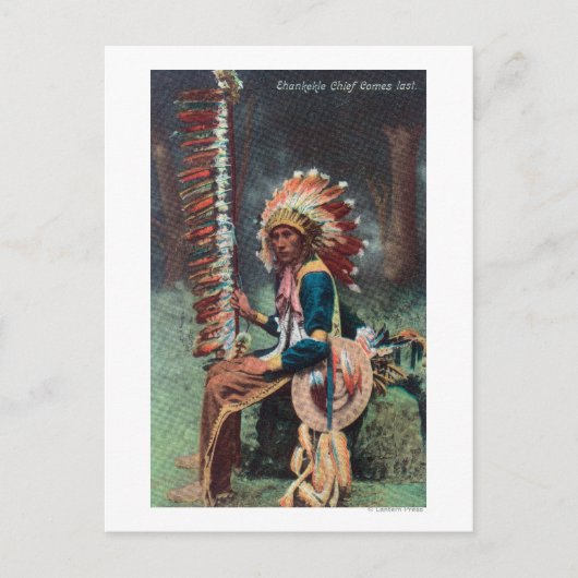 Ehankekle Chief Portrait Briefkaart (Voorkant)