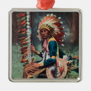 Ehankekle Chief Portrait Metalen Ornament