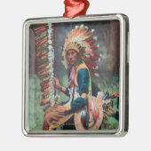 Ehankekle Chief Portrait Metalen Ornament (Links)