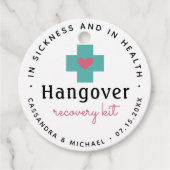 EHBO-herstelkit | Trouwgunst Bedankjes Labels (Voorkant)