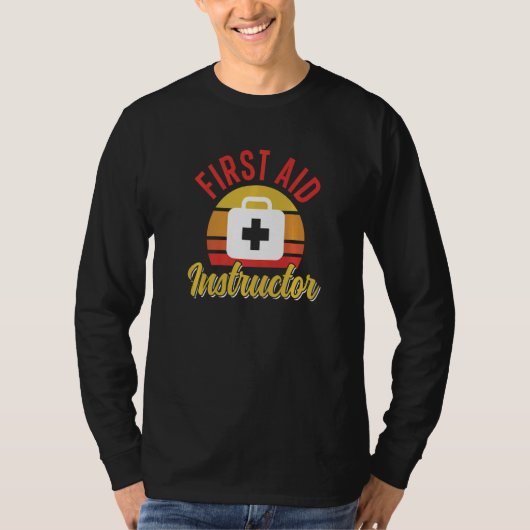 EHBO Instructeur Zorg Cursus Emergency Coach T-shirt (Voorkant)