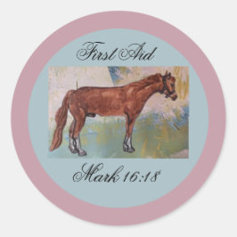 EHBO-journaal Ronde Sticker