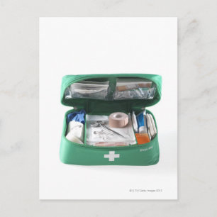 EHBO-kit. Briefkaart