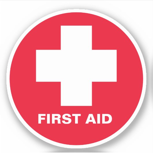 EHBO & Noodhulp Sticker (Voorkant)