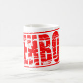 EHBO rode rubber stempel Koffiemok (Center)