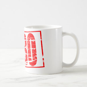 EHBO rode rubber stempel Koffiemok