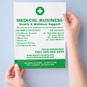 EHBO-symbool, huisarts, verpleegster Flyer (Hand)