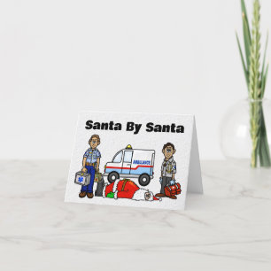 EHBO-team redt kerstkaart van de Kerstman Kaart