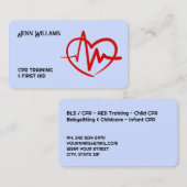 EHBO-trainer Visitekaartje (Voorkant / Achterkant)