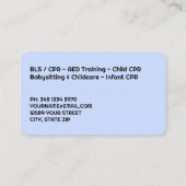 EHBO-trainer Visitekaartje (Achterkant)