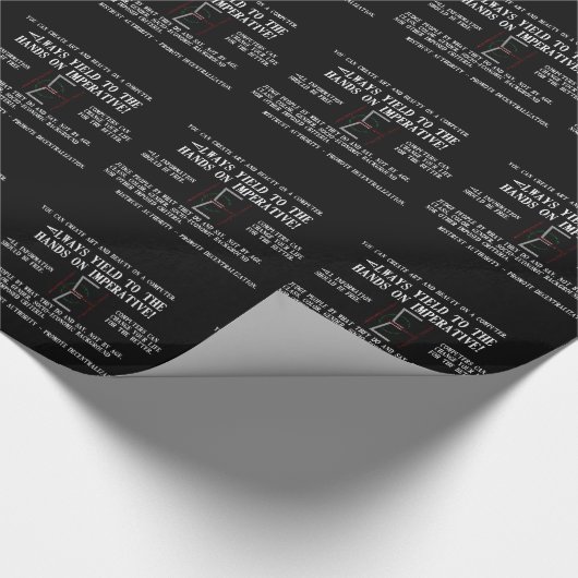 EHC Mariomatt Hacker Ethic Mousepad It Matets Cadeaupapier (Hoek)