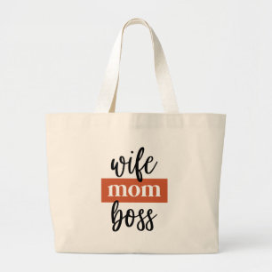 Ehefrau Mutter Chefin Grote Tote Bag