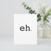 Ehh. Zwart Rood Briefkaart (Staand voorkant)