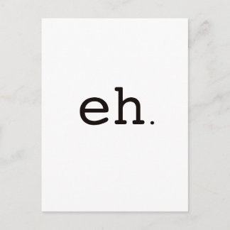 Ehh. Zwart Rood Briefkaart
