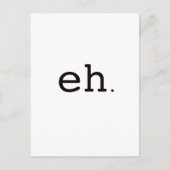 Ehh. Zwart Rood Briefkaart (Voorkant)