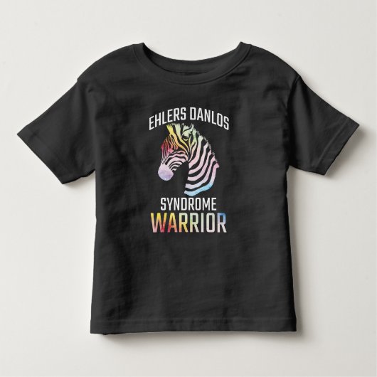 Ehlers Danlos Awareness Gift EDS Warrior Zebra Kinder Shirts (Voorkant)