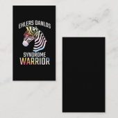 Ehlers Danlos Awareness Gift EDS Warrior Zebra Visitekaartje (Voorkant / Achterkant)