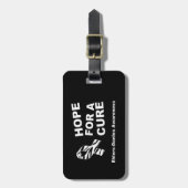 Ehlers-Danlos Awareness Zebra Ribbon Bagagelabel (Voorkant verticaal)