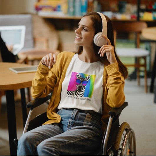 Ehlers Danlos Awareness Zebra T-shirt