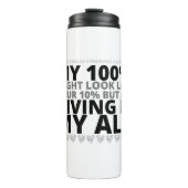 Ehlers Danlos (EDS) Mijn !00% Thermosbeker (Voorkant)