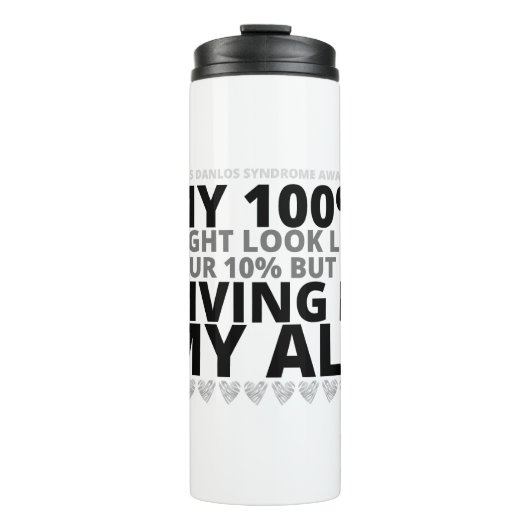 Ehlers Danlos (EDS) Mijn !00% Thermosbeker (Voorkant)