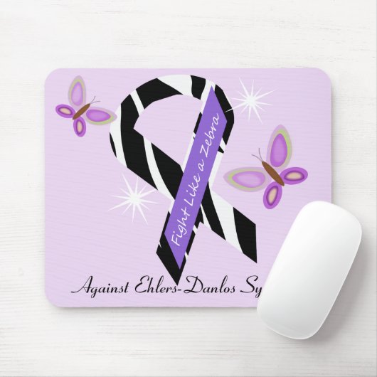 Ehlers-Danlos EDS vechten als een Zebra Muismat (Met muis)