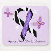 Ehlers-Danlos EDS vechten als een Zebra Muismat (Voorkant)