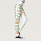 Ehlers Danlos symptoom en inspirerende woorden leg Leggings (Rechts)