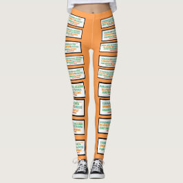Ehlers Danlos symptoom en inspirerende woorden leg Leggings