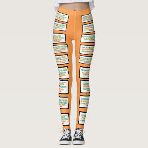 Ehlers Danlos symptoom en inspirerende woorden leg Leggings