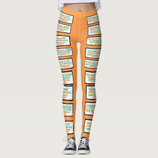 Ehlers Danlos symptoom en inspirerende woorden leg Leggings