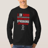 Ehlers Danlos Syndrome Awareness 1 op 5000 Warrior T-shirt (Voorkant)