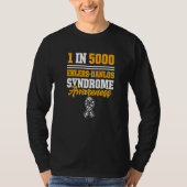 Ehlers Danlos Syndrome Awareness 1 op 5000 Warrior T-shirt (Voorkant)