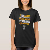 Ehlers Danlos Syndrome Awareness 1 op 5000 Warrior T-shirt (Voorkant)