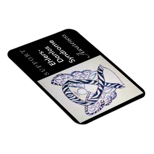 Ehlers-Danlos Syndrome Awareness Angel Magnet Magneet (Rechterzijde)