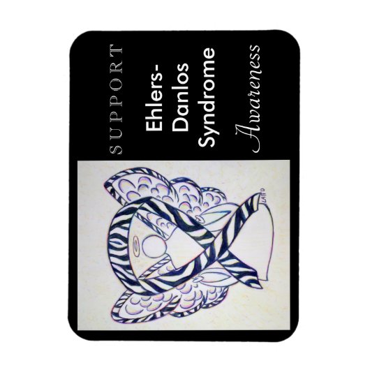 Ehlers-Danlos Syndrome Awareness Angel Magnet Magneet (Verticaal)