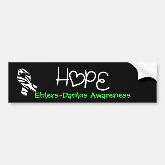 Ehlers Danlos Syndrome Awareness Bumperstickers (Voorkant)