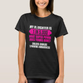 Ehlers Danlos Syndrome Awareness Daughter Warrior T-shirt (Voorkant)