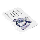 Ehlers-Danlos Syndrome Awareness Ribbon Magnets Magneet (Rechterzijde)