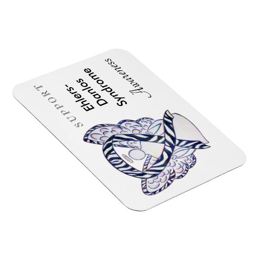 Ehlers-Danlos Syndrome Awareness Ribbon Magnets Magneet (Rechterzijde)