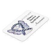 Ehlers-Danlos Syndrome Awareness Ribbon Magnets Magneet (Linkerzijde)