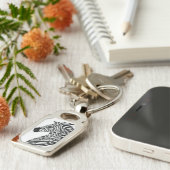 Ehlers Danlos Syndrome Awareness Sleutelhanger (Zijkant)