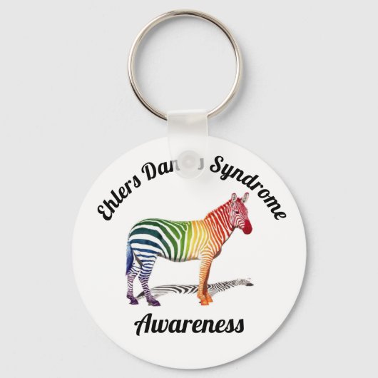 Ehlers Danlos Syndrome Awareness Sleutelhanger (Voorkant)